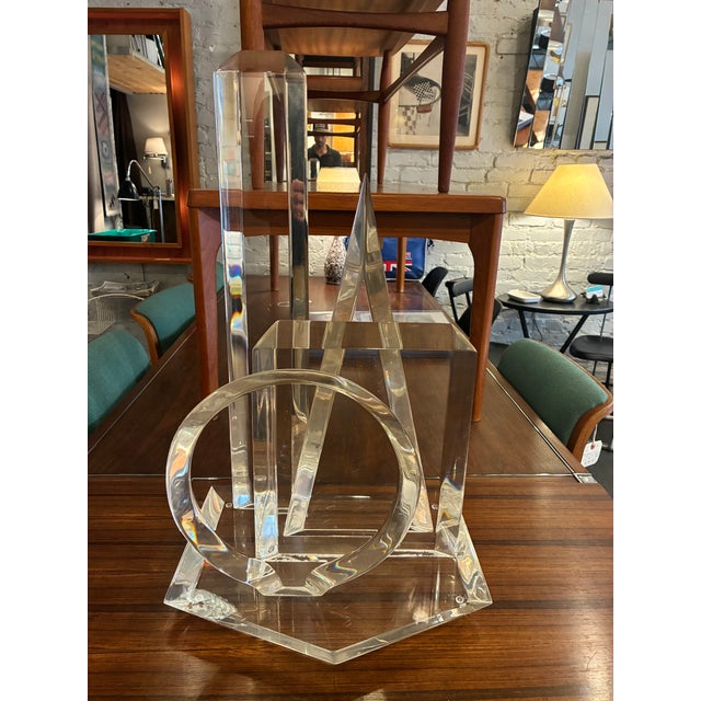 Hivo Van Teal 1970s Large Lucite Table Sculpture by Hivo Van Teal For Sale - Image 4 of 6