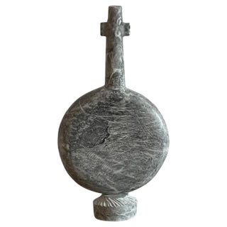 Early Figure Hand Carved Marble Sculpture by Tom Von Kaenel For Sale