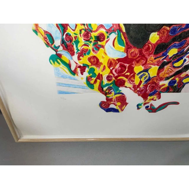 Paper Nancy Graves 1988 “Borborygmi” Painting For Sale - Image 7 of 13