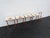 Brown Scheibe Mid Century Folding Wooden Tv Trays Floral Top 4pc Set With Stand 6896 For Sale - Image 8 of 18