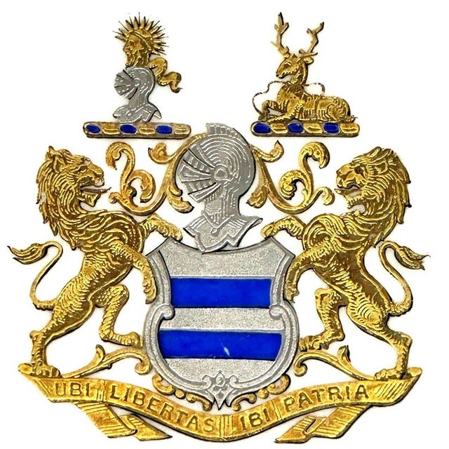 Exceptional 19th-century French Sèvres porcelain heraldic cabinet plate, produced during the Louis-Philippe era and...