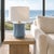 Dafney Blue Ceramic Table Lamp For Sale In Los Angeles - Image 6 of 6