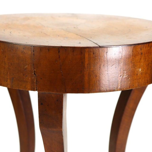 Antique Olivewood Veneer Cocktail Stand With Single Drawer C1890 For Sale - Image 6 of 15