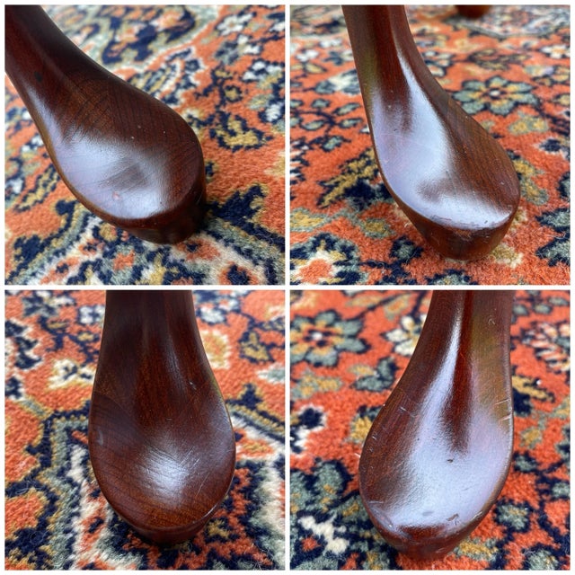 1990s Pennsylvania House Traditional Queen Anne Solid Cherry 2 Drawer Console or Sofa Table For Sale - Image 12 of 12