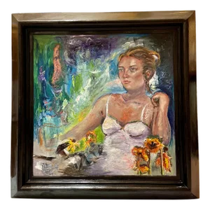 Missing You, Large Original Oil Painting, by Van Ness