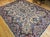 Vintage Persian Kerman Rug, Hand-Knotted Wool, Allover Floral Pattern, Ivory & Blue, 9x12 For Sale - Image 4 of 17