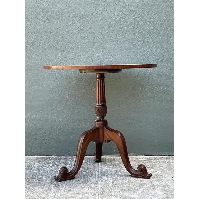 Maitland - Smith Vintage Maitland Smith Inlay Side Table For Sale - Image 4 of 12