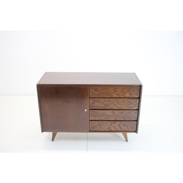 Made of oak, wood. Made in Czechoslovakia 1960s. Good original condition. Designer: Jiri Jiroutek. This piece is...