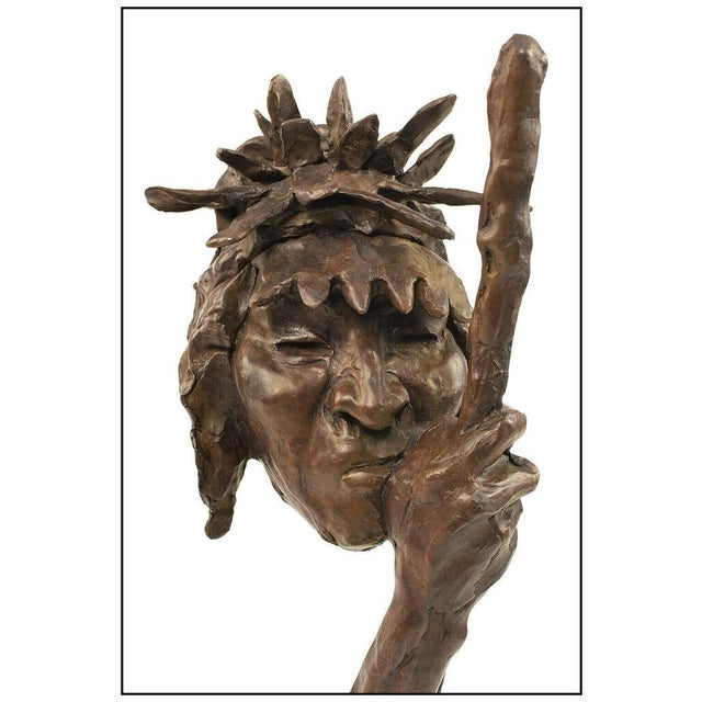 Richard Greeves Authentic Bronze Sculpture "Big Knife", listed with the Submit Best Offer option. Additionally this piece...