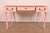 1960s Baker Furniture French Provincial Louis XV Pink Lacquered Writing Desk, Newly Refinished For Sale - Image 5 of 12