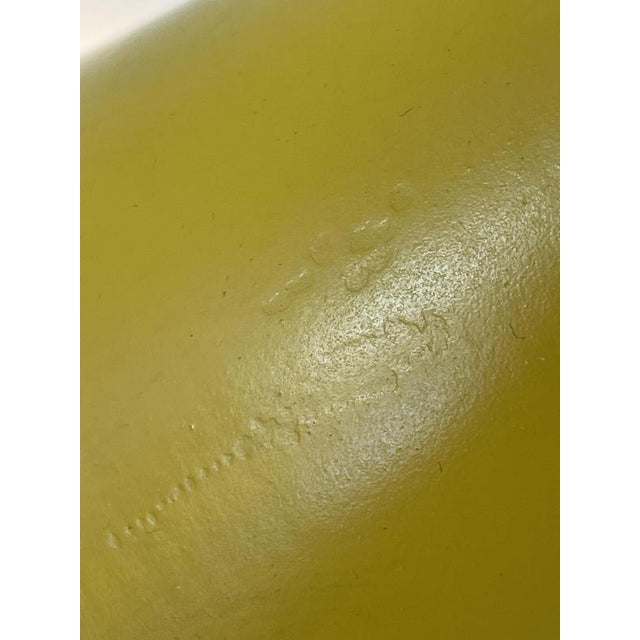 Vintage Table Lamp in Yellow and White with Gooseneck For Sale - Image 6 of 7