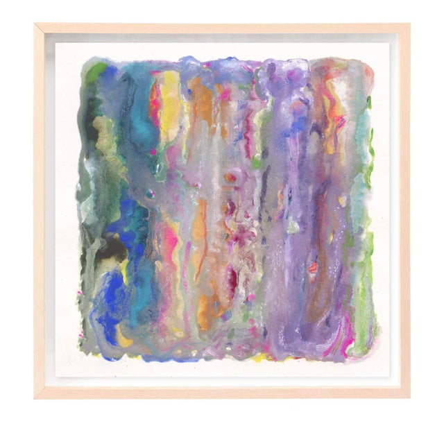 An almost psychedelic burst of color radiates from this abstract piece by LA artist Tina Marrin inspired by her work in...