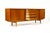 1960s Attributed to Danish Modern Mid Century Teak Credenza Sideboard — Sliding Doors — Dyrlund For Sale In Los Angeles - Image 6 of 10