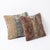 Mid-Century Modern Striped Anatolian Rug Pillow Cover 24'' X 24'' - Set of Two For Sale - Image 3 of 4