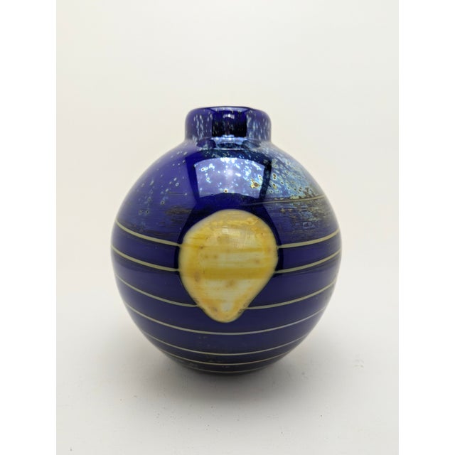 Modern Large Vintage Studio Glass Vase by Jiri Suhajek for Cristallex, 1980 For Sale - Image 3 of 10