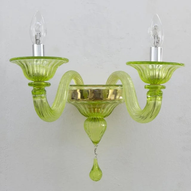 A great classic of italian vintage design and at the same time a magnificent contemporary wall lamp in murano mura-...