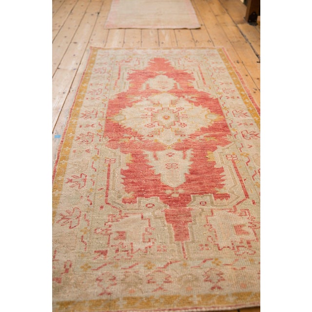 Textile Vintage Distressed Oushak Rug - 3'4" x 6'7" For Sale - Image 7 of 9