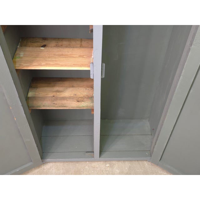 Curved Workshop Locker in Wood, 1950s For Sale - Image 15 of 18
