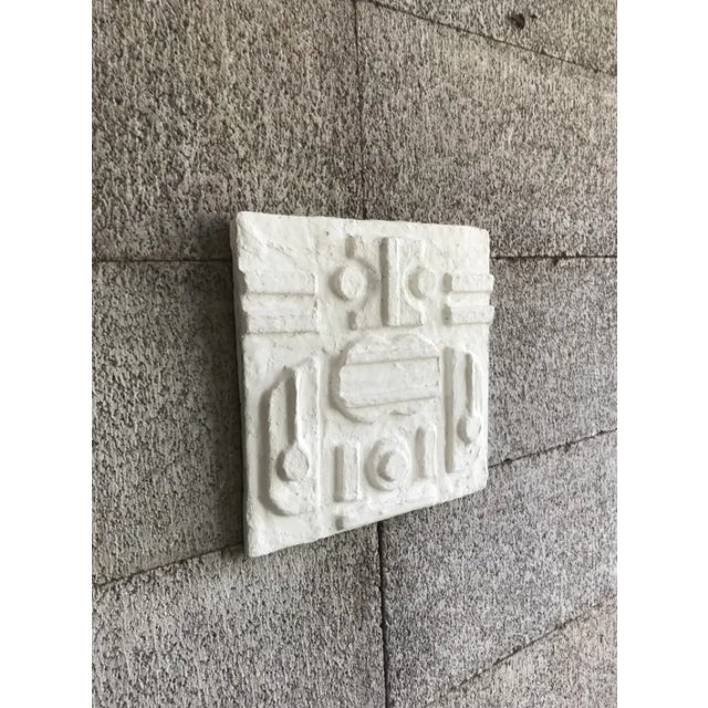 Contemporary Plaster Mask Bas Relief For Sale - Image 3 of 5
