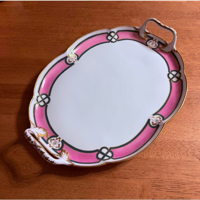 White Antique Large French Porcelain Tray For Sale - Image 8 of 10