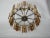 Brass & Cystal Glass Chandelier, 1970s For Sale - Image 6 of 9