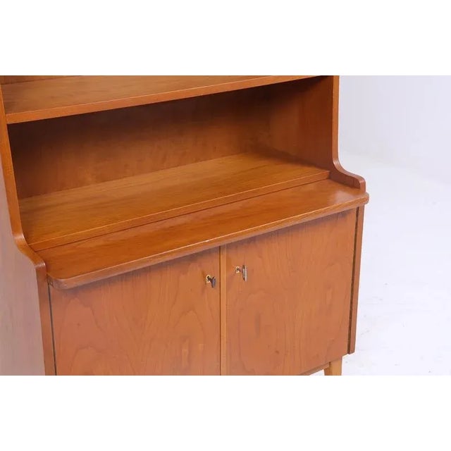 Brown Vintage Teak Bookcase, 1960s For Sale - Image 8 of 11