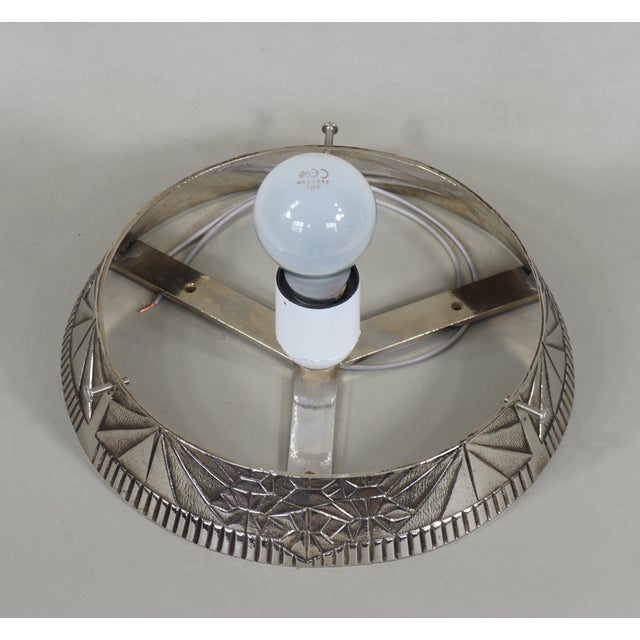 1920s French Art Deco Flush Mount by Muller Freres France For Sale - Image 9 of 11