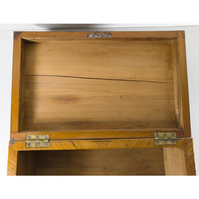 19th Century English or Italian Burl Walnut Document Box Casket For Sale - Image 11 of 12