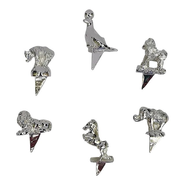 1980s Reed & Barton Circus Animal Candle Holders -Set of 6 For Sale