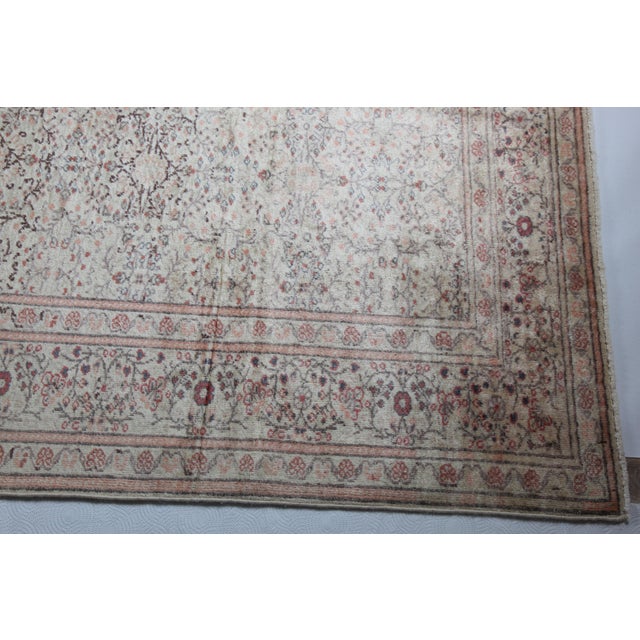 1950s Vintage Turkish Floral Rug -8' 7'' X 11' 10'' For Sale - Image 10 of 14