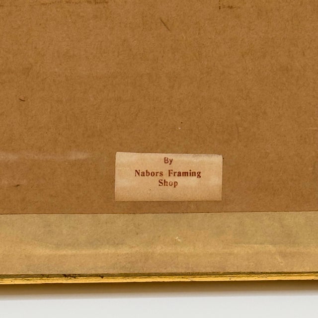 Vintage Paris Seine Watercolor, Notre Dame Street Scene, Framed Original Signed “Tia” For Sale In Richmond - Image 6 of 8