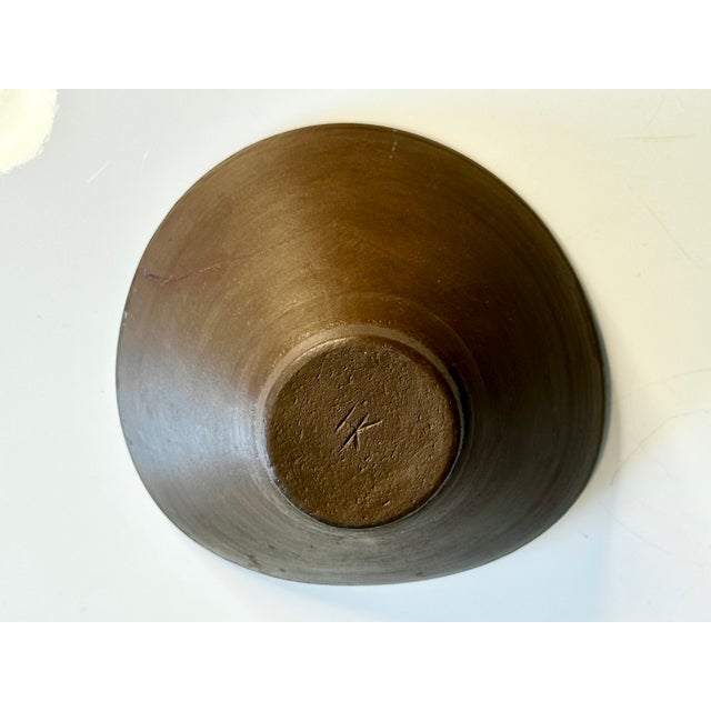 Brown Studio Ceramic Bowl by Heidi Kippenberg, Germany, 1980s For Sale - Image 8 of 16