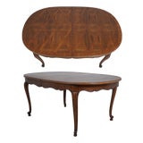 Baker French Walnut Dining Room Table For Sale