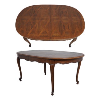 Baker French Walnut Dining Room Table For Sale