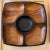 Mid-Century Modern Mid Century Modern Style Heavy Acacia Wood Chip & Dip Serving Tray For Sale - Image 3 of 12