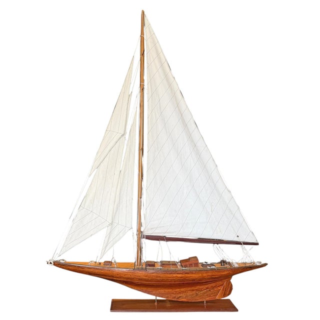 Mid 20th Century American J-Class Racing Sloop Model For Sale - Image 5 of 18