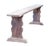 1900 - 1909 Long French Wabi-Sabi Pine Bench with Sculptural Trestle Supports, 1900 For Sale - Image 5 of 11
