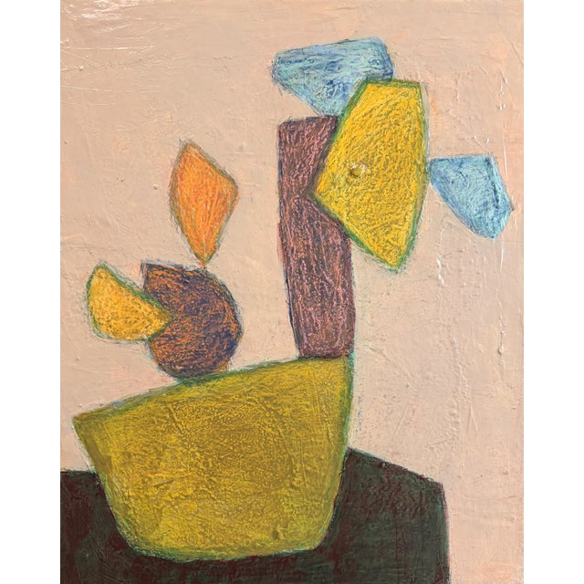 "Love Bloom" Original Mixed-Media Painting on Canvas by Zac Woodiel For Sale - Image 4 of 8