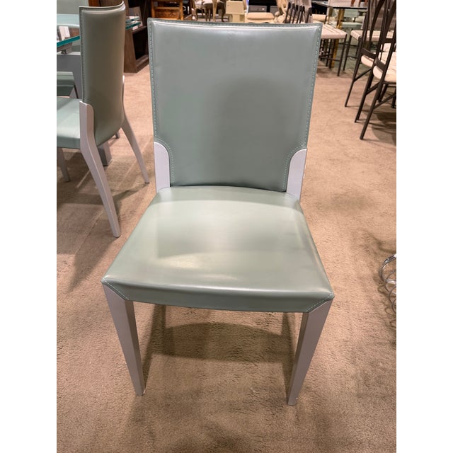 Catellan Italia Glass Dining Table With Six Chairs For Sale In Las Vegas - Image 6 of 11