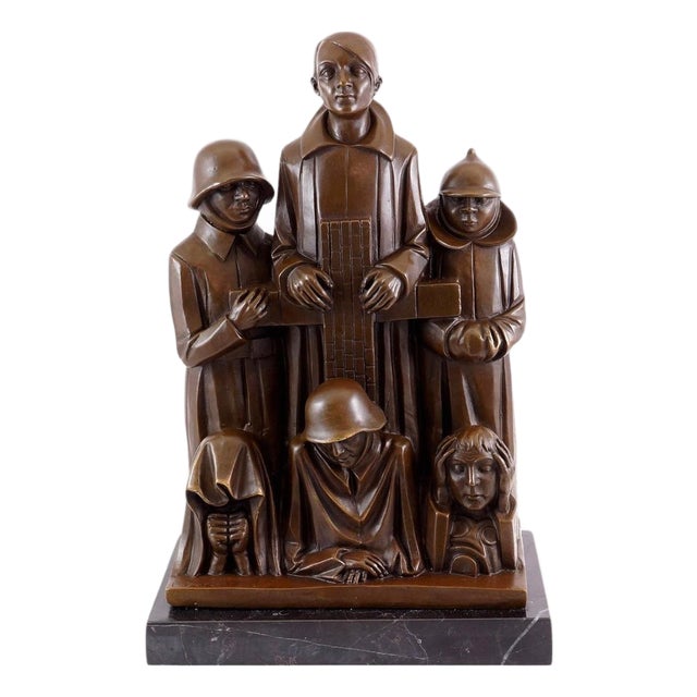 Memorial Sculpture, 20th Century, Bronze For Sale