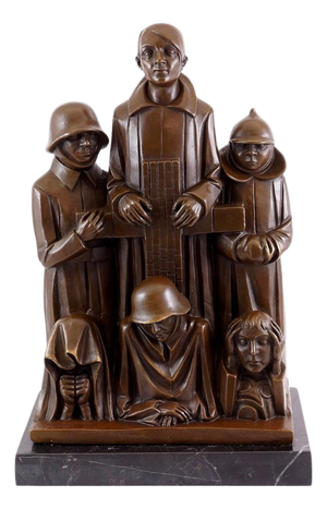 Memorial Sculpture, 20th Century, Bronze
