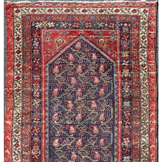 Variegated Border Malayer antique runner from Persia with geometric floral central field design, rug , country of origin /...