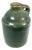 Antique Miniature Stoneware Jug: Greenish-Blue Glazed Pottery For Sale