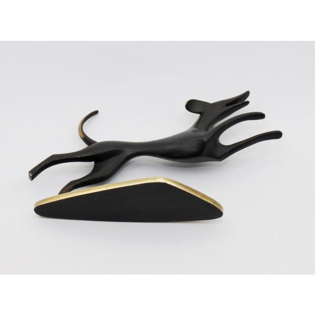Black Hagenau Hunting Dog in Brass, 1920s For Sale - Image 8 of 10