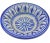 Early 20th Century Early 20th Century Moroccan Judaica Blue Ceramic Bowl For Sale - Image 5 of 10