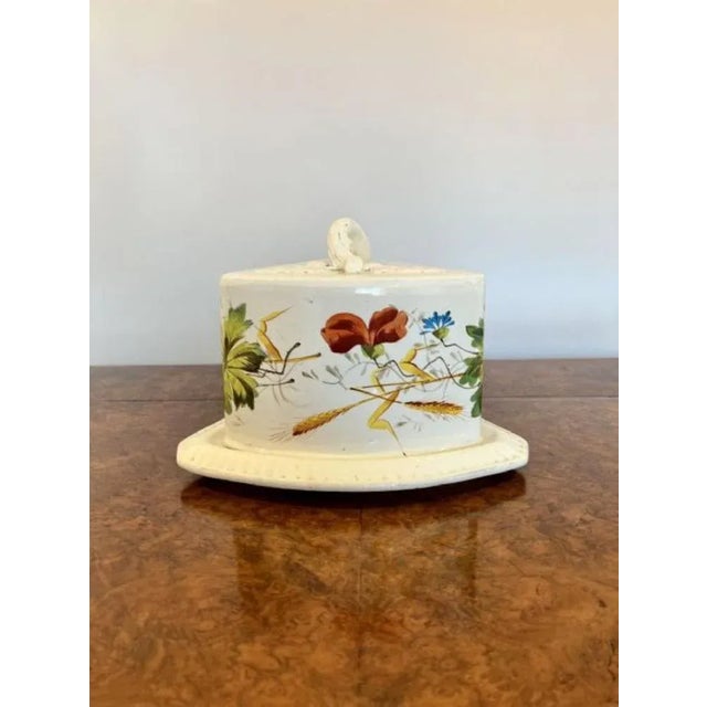 Ceramic Large Victorian Cheese Dish, 1880s For Sale - Image 7 of 8