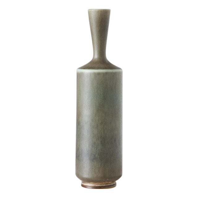 Tall Stoneware Vase by Berndt Friberg For Sale