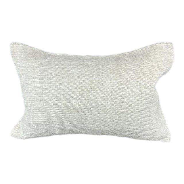 16 x 24 Hemp Pillow Turkish Cushion Natural White Pillow Cushion Cover For Sale