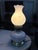 Vintage Atomic Starburst Milk Glass Two-Light Hurricane Lamp For Sale - Image 4 of 9