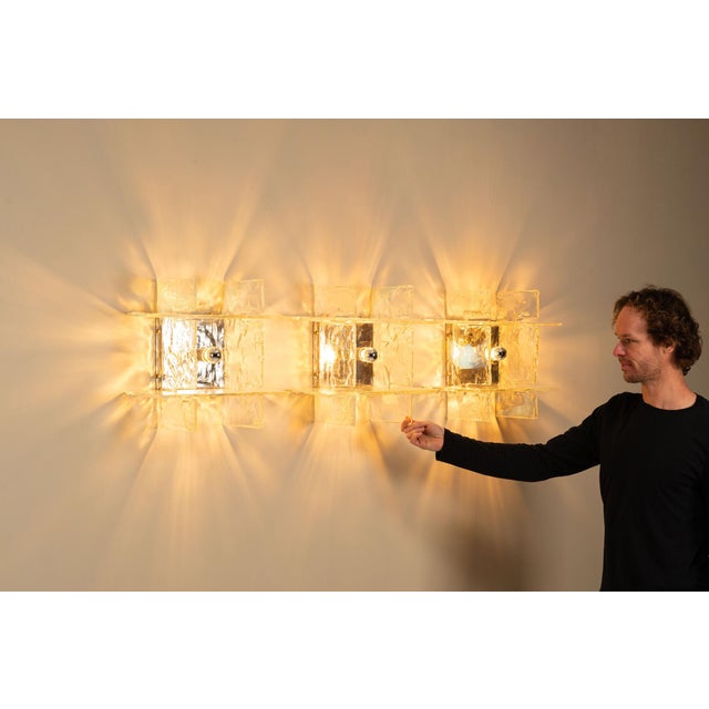 AVMazzega LP 256 Wall or Ceiling Lights by Carlo Nason for Mazzega, Italy, 1970s, Set of 3 For Sale - Image 4 of 18
